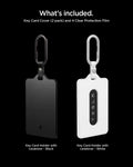 ACP11405 - Tesla Key Card Holder | TO243 2 Pack in Black & White showing what's included
