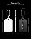 ACP11405 - Tesla Key Card Holder | TO243 2 Pack in Black & White showing size and fit