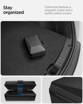 ACP08850 - Car Cleaning Kit | TO280 showing how to stay organized. Cybercase features a magnetic close and a stylish carbon accent