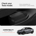 ACP09183 – Tesla Model Y Car Trash Bin in black check your tesla model. Only compatible for tesla model Y 2020-2025. Compatibility Model Y 2020-2025. Does not with Model Y 2025 Refresher (juniper).