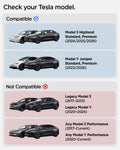 ACP11563 - Model Y Premium (2025+) in Black showing check your Tesla model. Compatible with Model 3 Highland Standard, Premium (2024/2025/2026) and Model Y Juniper Standard, Premium (2025/2026)