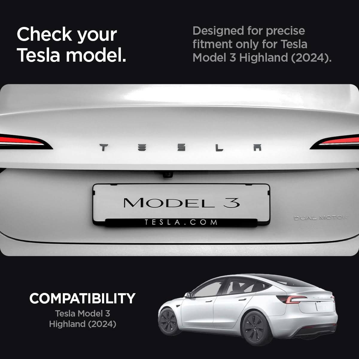 Bedazzled Emblemi Con Strass Per Tesla Model 3 Highland 2024 - Set 7 Pezzi Rosa - Accessori Auto Bling Bling