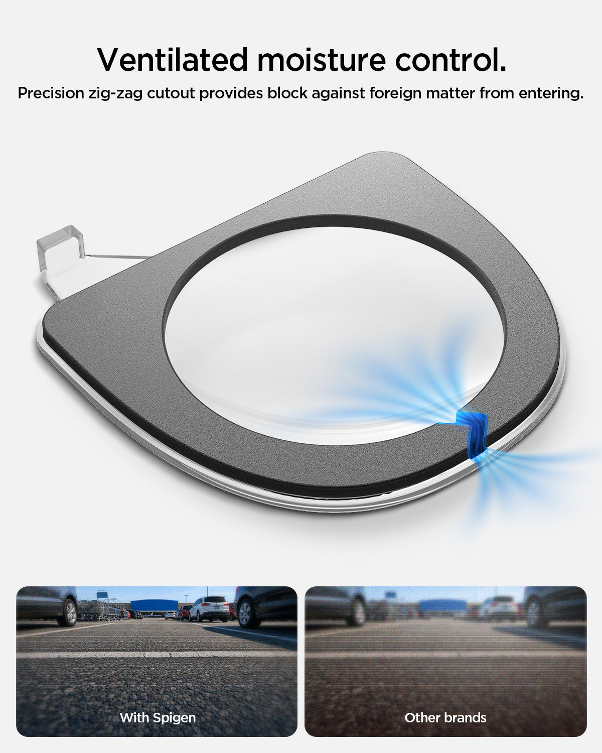 ACP11231 - Tesla Series - Front Camera Protector | TO331 showing ventilated moisture control