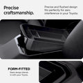 ACP08895 - Toyota Armrest Console Organizer TYO220 in Black showing the precise craftsmanship. Precise and flushed design fits perfectly for zero interference in your Toyota. Form-Fitted, sleek design blend in with your Toyota