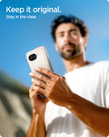 ACS11279 - Pixel 10a Ultra Hybrid in Crystal Clear showing keep it original. stay in the clear