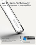 ACS11279 - Pixel 10a Ultra Hybrid in Crystal Clear showing air cushion technology. corner air pocket design for impact mitigation