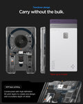 AFA11403 - MagSafe Card Holder Ultra Hybrid Neo One (Mag Fit) showing slim NeoOne MagFit wallet card holder profile with storage for up to three cards