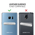 000EM20860 - U100 Universal Kickstand (Metal) in gunmetal showing the compatibility. Leather surface is not compatible