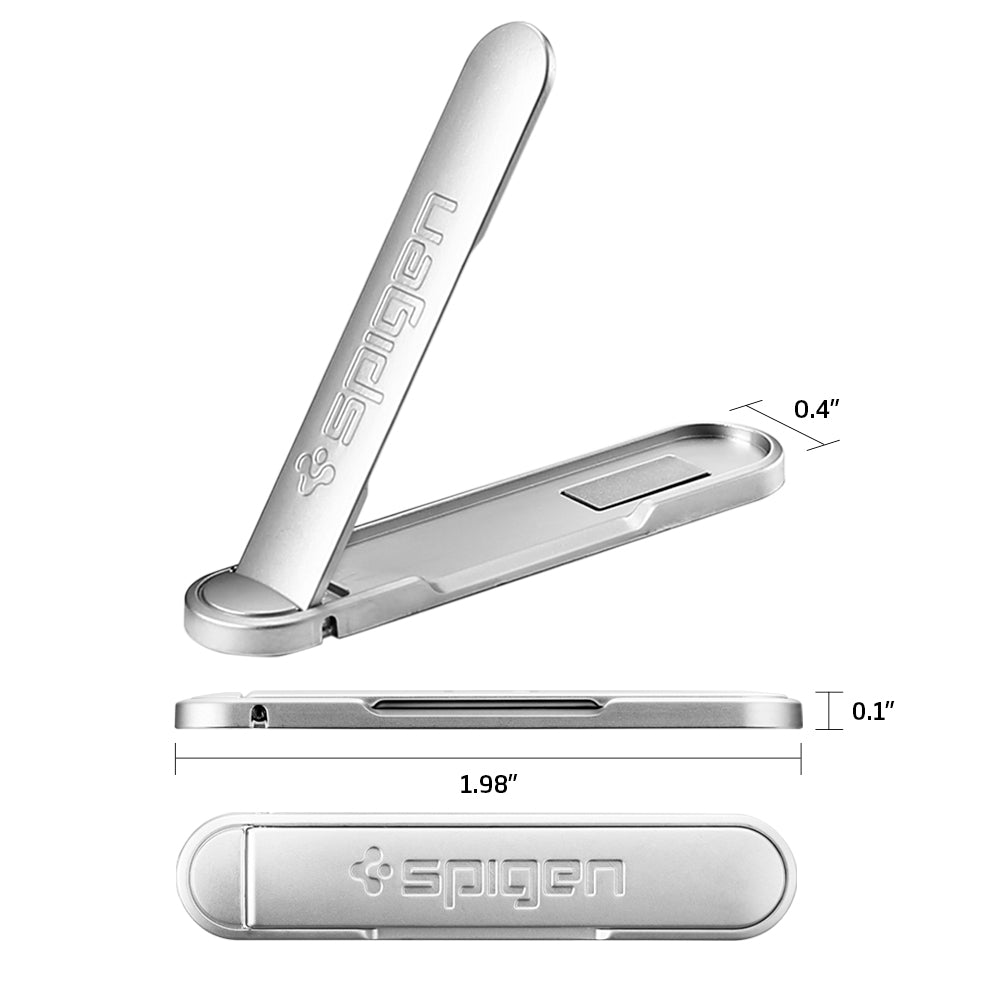 000EM21073 - U100 Universal Kickstand (Metal) in rose gold showing the different angles of the metal kickstand