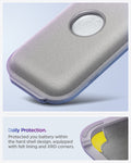 AGP08663 - Apple Vision Pro Klasden Battery Pack Holder in Silver Gray showing the daily protection. Protected your battery within the hard shell design, equipped with felt lining and XRD corners