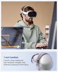 AFA07255 - Apple Vision Pro Head Strap in Charcoal Gray showing the Total Comfort. Comfy strap balances out headset weight and relieves pressure from face