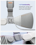 AFA07255 - Apple Vision Pro Head Strap in Charcoal Gray showing the full functionality. Seamlessly charge your Vision Pro and adjust your Solo Knit Band