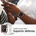 062CS24479 - Apple Watch Series (44mm) Case Tough Armor in rose gold showing a toughen up your watch superior defense. 