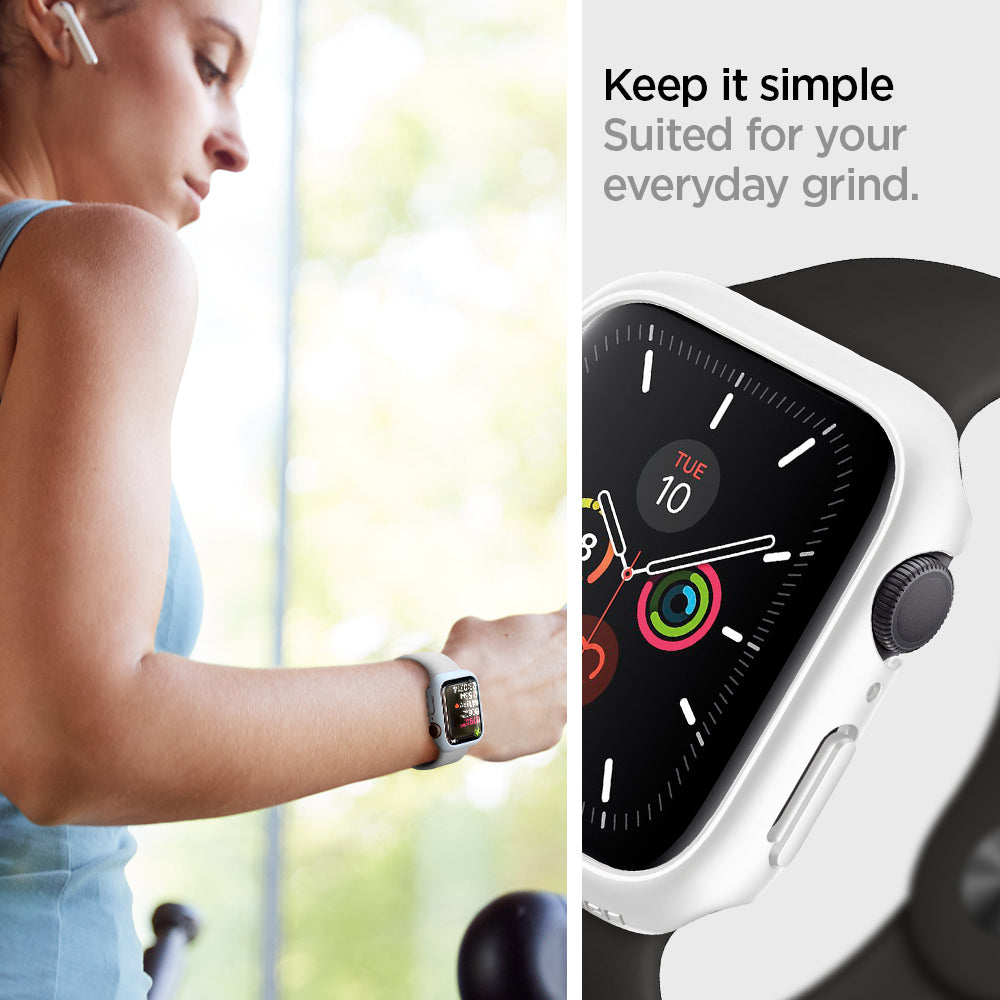 061CS24485 - Apple Watch Series (Apple Watch (40mm)) Case Thin Fit in white suited for your everyday grind. Keep it simple.
