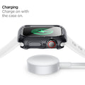 ACS01839 - Apple Watch (40mm) Ultra Hybrid in Space Crystal charge on with the case on.
