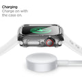 ACS00427 - Apple Watch Series (Apple Watch (40mm)) Case Ultra Hybrid in crystal clear charge on with the case on.