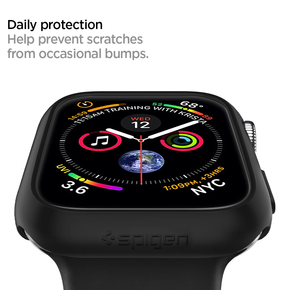 062CS24474 - Apple Watch Series (44mm) Case Thin Fit in black help prevent scratches from occasional bumps. Daily protection