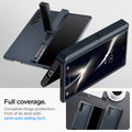 ACS08287 - Galaxy Z Fold 6 Case Tough Armor Pro P in Metal Slate showing the full coverage. Complete hinge protection. First of its kind with semi-auto sliding tech