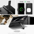 ACS07826 - Galaxy Z Fold 6 Case Tough Armor Pro P in Black showing the different angles and charging options