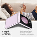 ACS06230 - Galaxy Z Flip 5 Case AirSkin in crystal clear showing the long-lasting clarity that preserves the originality with quality
