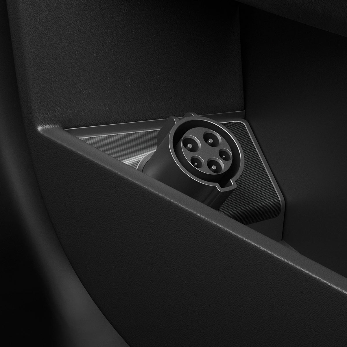ACP09182 - Tesla cybertruck Charging Adapter Door Dock CO252 in Black