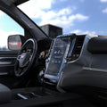 AGL04047 - Dodge Ram Screen Protector GLAS.tR SLIM Anti-Glare showing screen protector installed on Ram truck 12 inch infotainment display from driver side interior angle