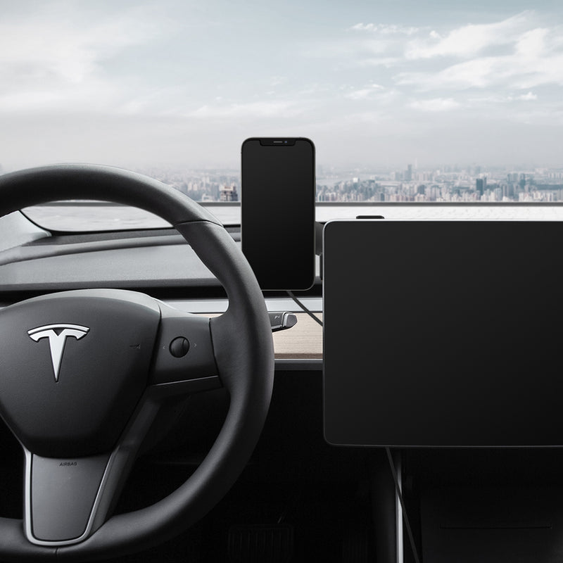 SPIGEN One Tap Magnetic Car Screen Mount ITT90-3 for Tesla Model 3 / Y / S  / X / iPhone MagSafe Seri