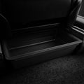 ACP05757 - Underseat Storage Box for Tesla Model Y in black showing installed inside of car