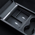 ACP07407 - Model 3 (2024-2025) Highland | Model Y (2025) Refresh Center Console Organizer Upper Tray Non Slide | TO220H showing the inner with 2 cables attached