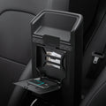 ACP07408 - Tesla Model Y 2025 Refresh & 3 Highland - Center Console Hidden Storage Box showing box open with money inside
