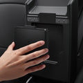 ACP07408 - Tesla Model Y 2025 Refresh & 3 Highland - Center Console Hidden Storage Box showing a hand installing inside of car