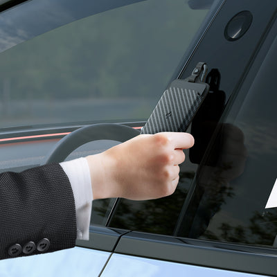 ACP08794 - Tesla AirFit Key Card Holder 2-pack | TO245 showing the key card holder being held up to car