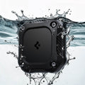 ACS09781 - 1 Pack Apple AirTag Tough Armor IP in Black showing the front submerged in water