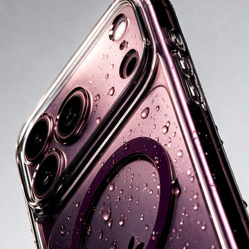 Close up of the iPhone 18 Pro series in dark cherry