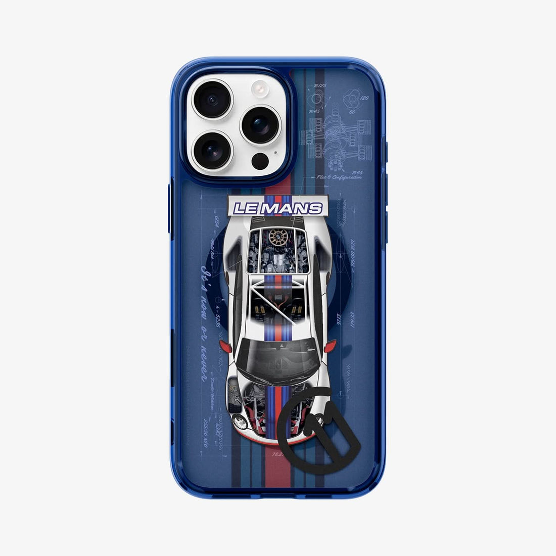 ACS09590 - iPhone 16 Pro Case c11 Series Le Mans Edition (MagFit) in Le Mans showing the back