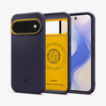 ACS11454 - Pixel 11 Pro XL Nano Pop (Mag Fit) Blueberry Navy front and back angled views show the slim profile, precise fit, and built in magnetic construction.