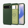 ACS11446 - Pixel 11 Nano Pop (Mag Fit) Avo Green front and back angled views show the slim profile, precise fit, and built in magnetic construction.