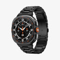 AMP11620 - SWUb Modern Fit 316L Band Black showing the front, side and inner side of the watch strap