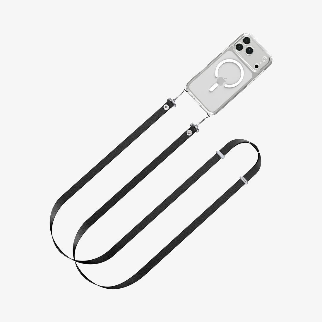 AFA10614 - Spigen Universal Phone Lanyard Strap showing adjustable strap length and attachment points