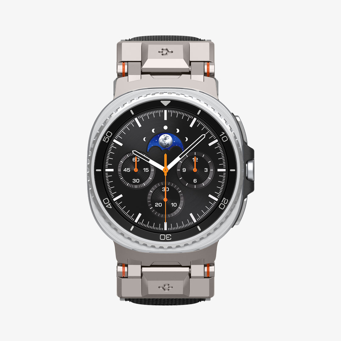 AMP10118 - Galaxy Watch 8 Series DuraPro Armor band in black showing the front