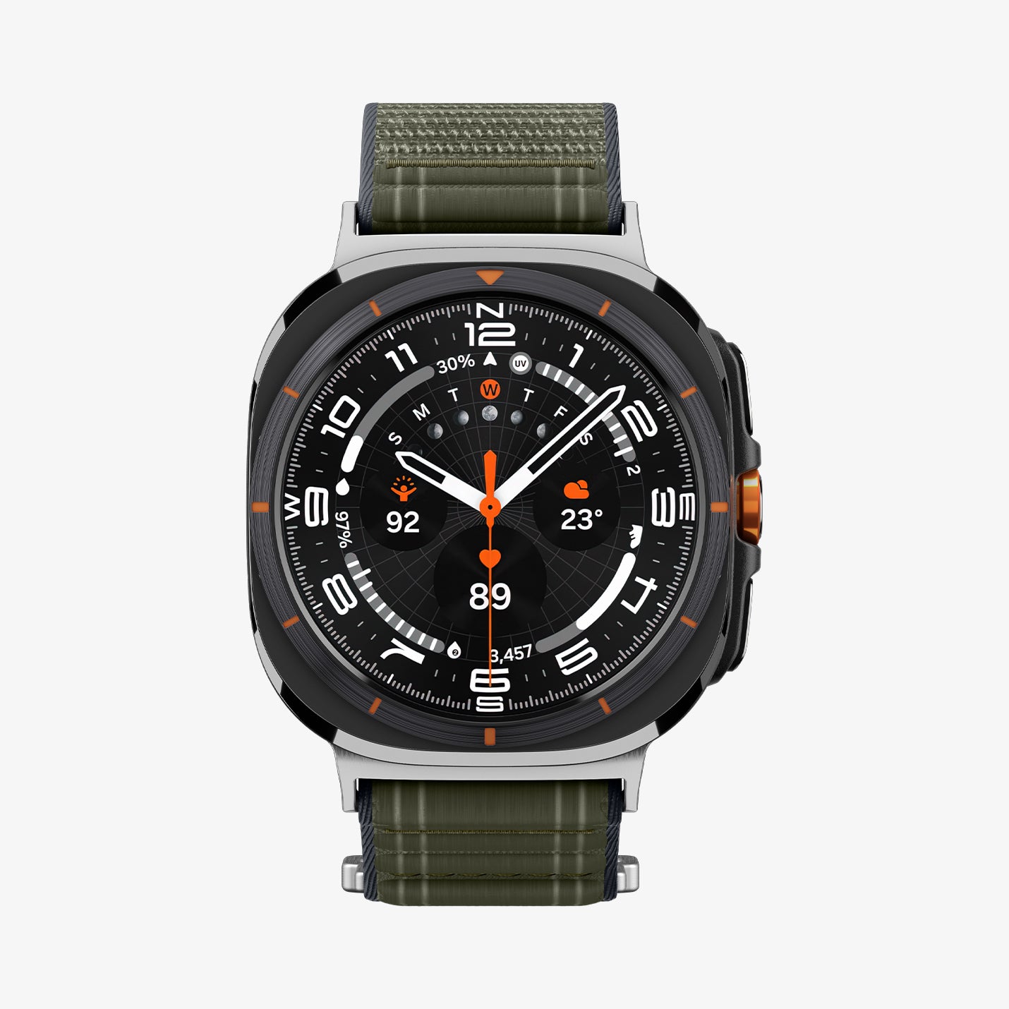 AMP10147 - Galaxy Watch Ultra WBF0 in green showing the front