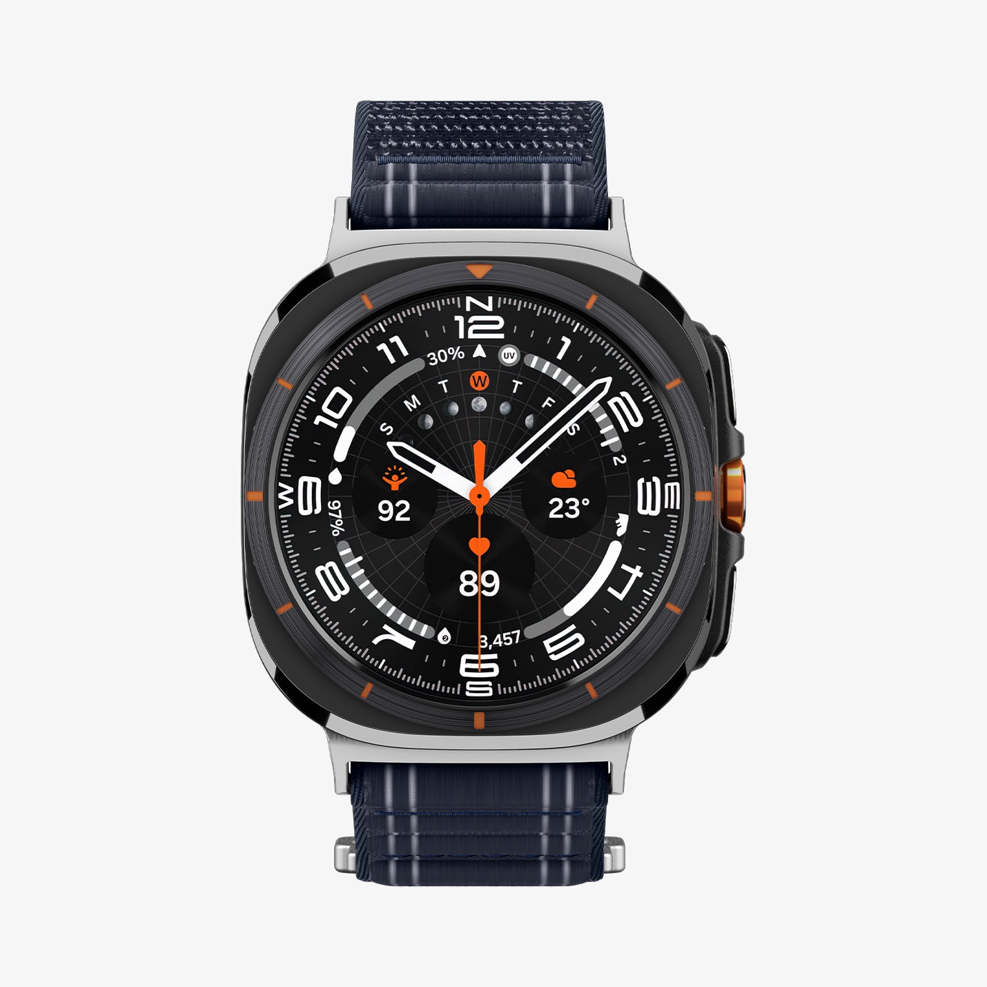 AMP10148 - Galaxy Watch Ultra WBF0 in navy showing the front