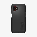 ACS09332 - Galaxy XCover 7 Pro Tough Armor Case in black showing the back