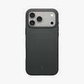 ACS09956 - iPhone 17 Pro Silicone Fit (MagFit) Case in green showing the back