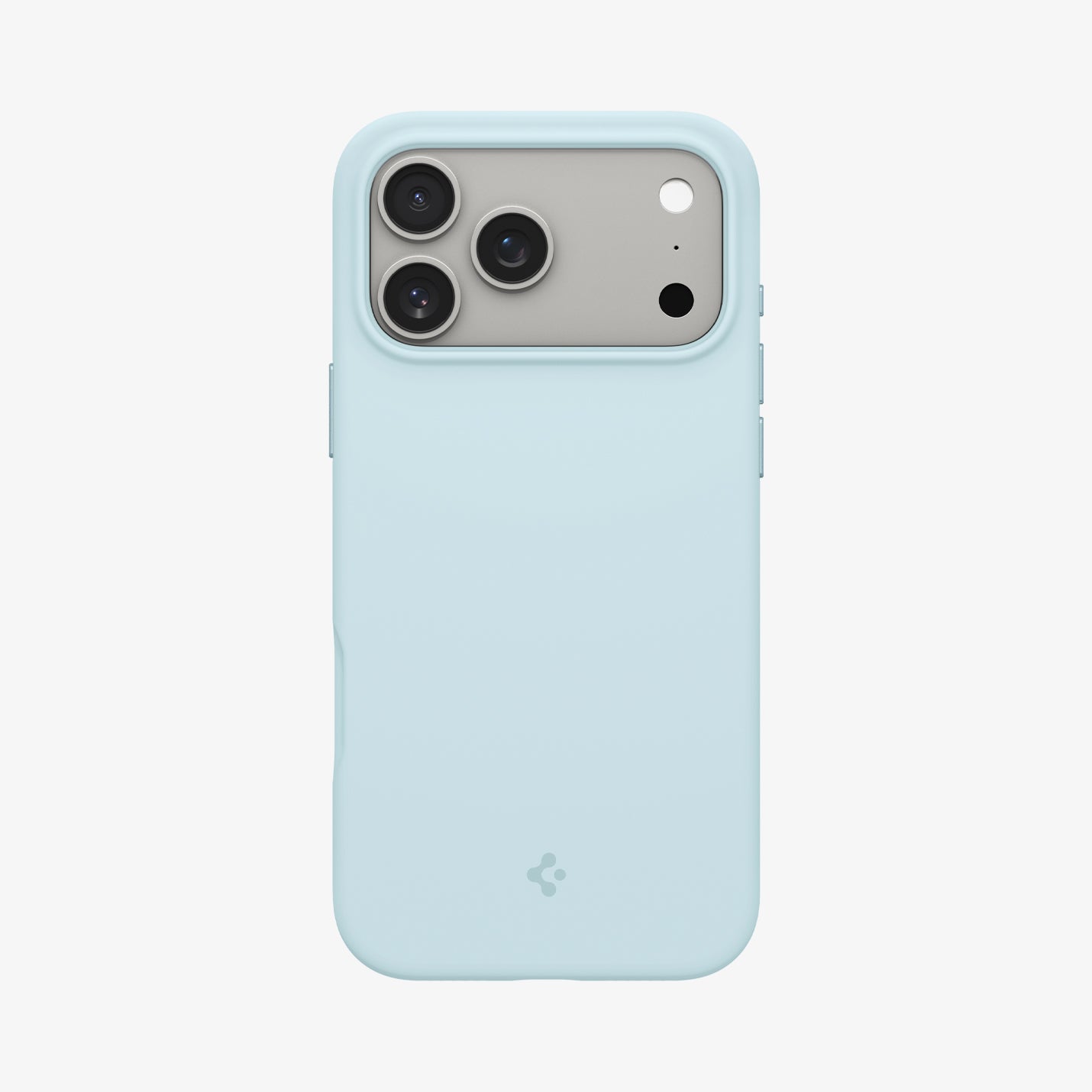 ACS10048 - iPhone 17 Pro Max Silicone Fit (MagFit) Case in blue showing the back