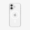 ACS09648 - iPhone 17 Crystal Flex (MagFit) in Clear White showing the back
