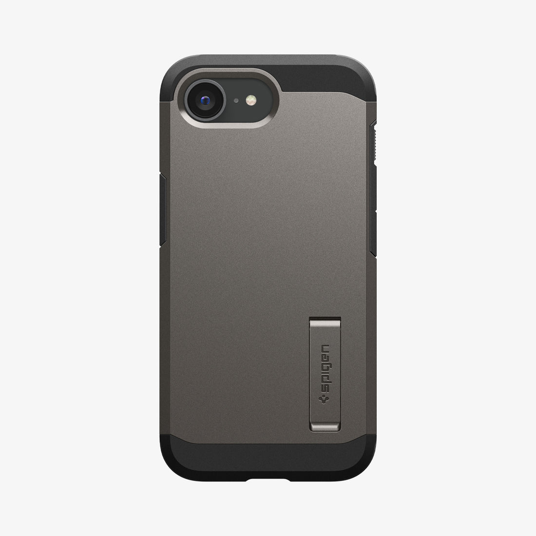 ACS09136 - iPhone 17e Case Tough Armor AI (MagFit) in Gunmetal showing the back