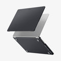 ACS11272 - MacBook Pro 14-inch Nano Pop Black Sesame showing a protective laptop case with separate top and bottom covers and precise cutouts