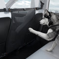 ACP11156 - Spigen Car Seat Pet Barrier blocking dog access to front seats with reinforced mesh and adjustable straps