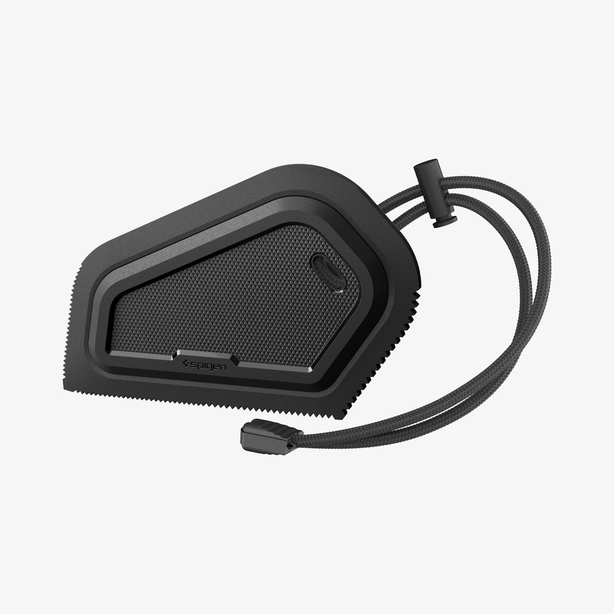 ACP11829 - Spigen pet hair removal car scraper with textured grip, serrated edge, and wrist strap